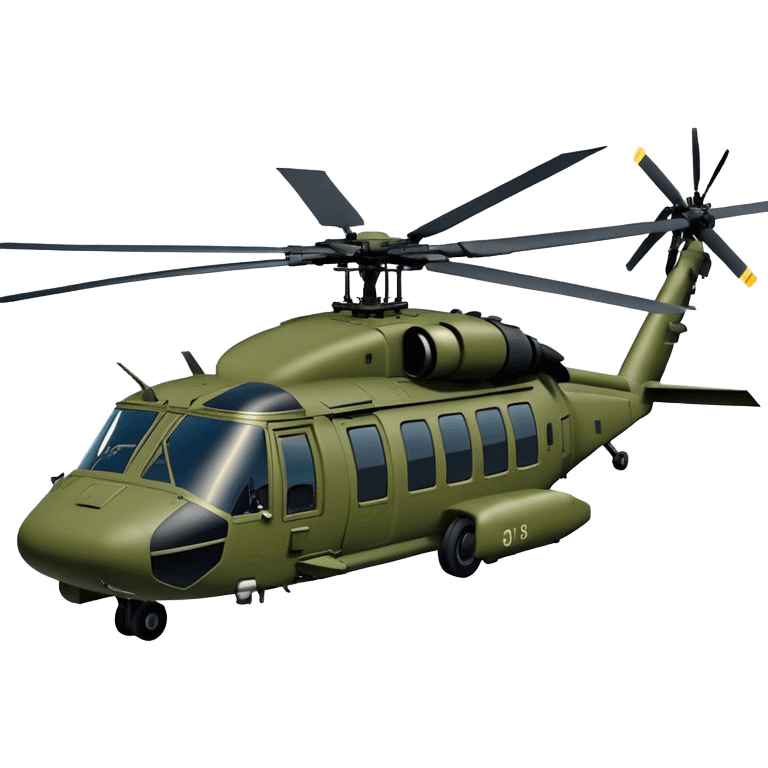 Sikorsky UH-60 Black Hawk - Sikorsky (Model Year: 2022) (Iconic colour: Olive green) emoji