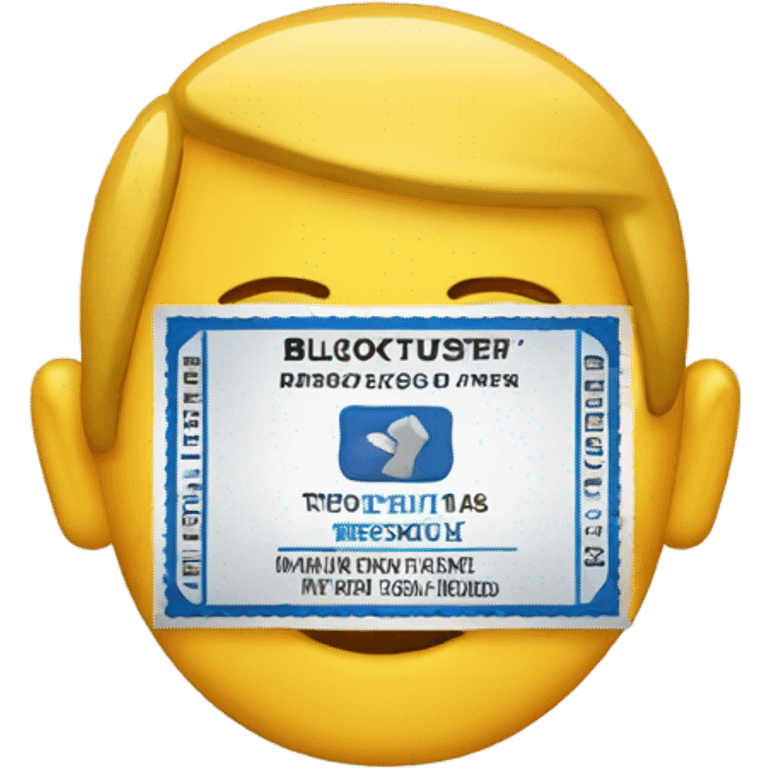 Blockbuster ticket  emoji