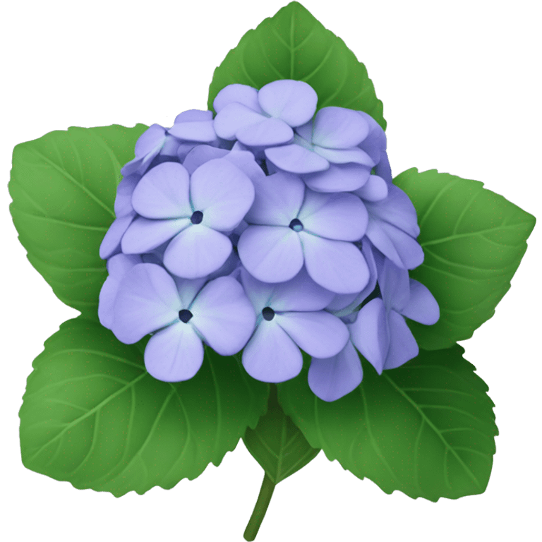 Periwinkle hydrangea emoji