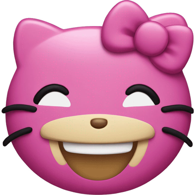 Hello kitty smiling emoji