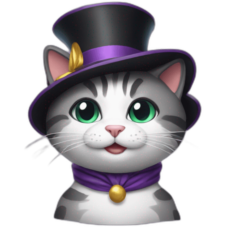 Cat magician emoji