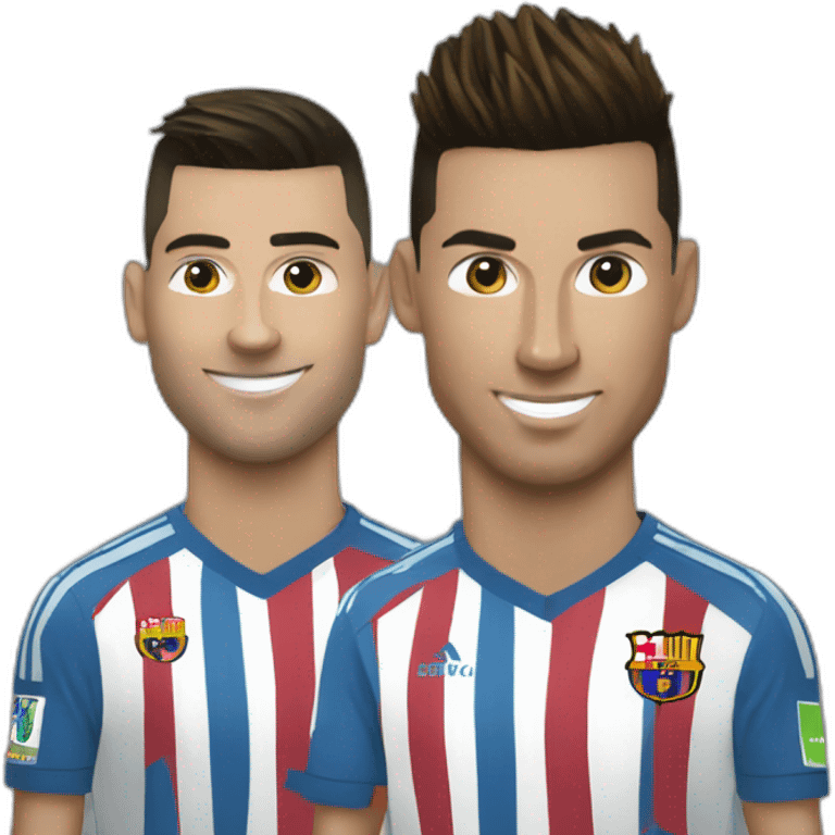 ronaldo sur messi emoji