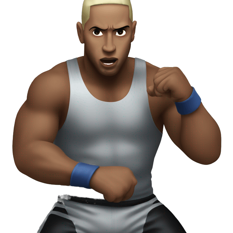 Eminem wrestling Diddy  emoji