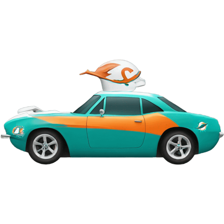 Miami dolphins car emoji