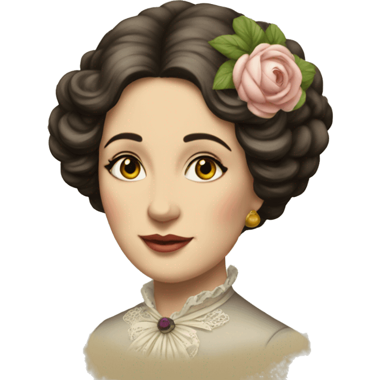 mujer epoca victoriana emoji