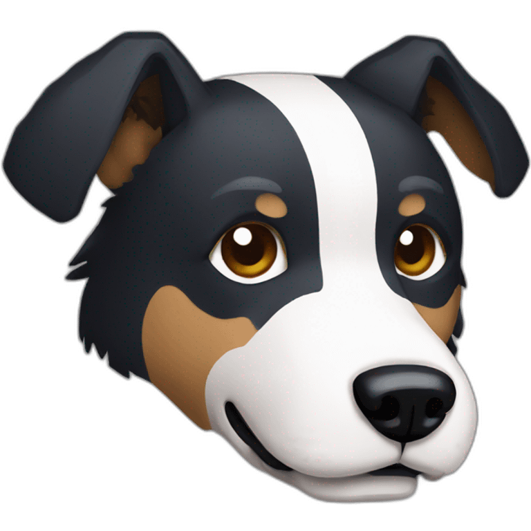 Pixel art dog emoji