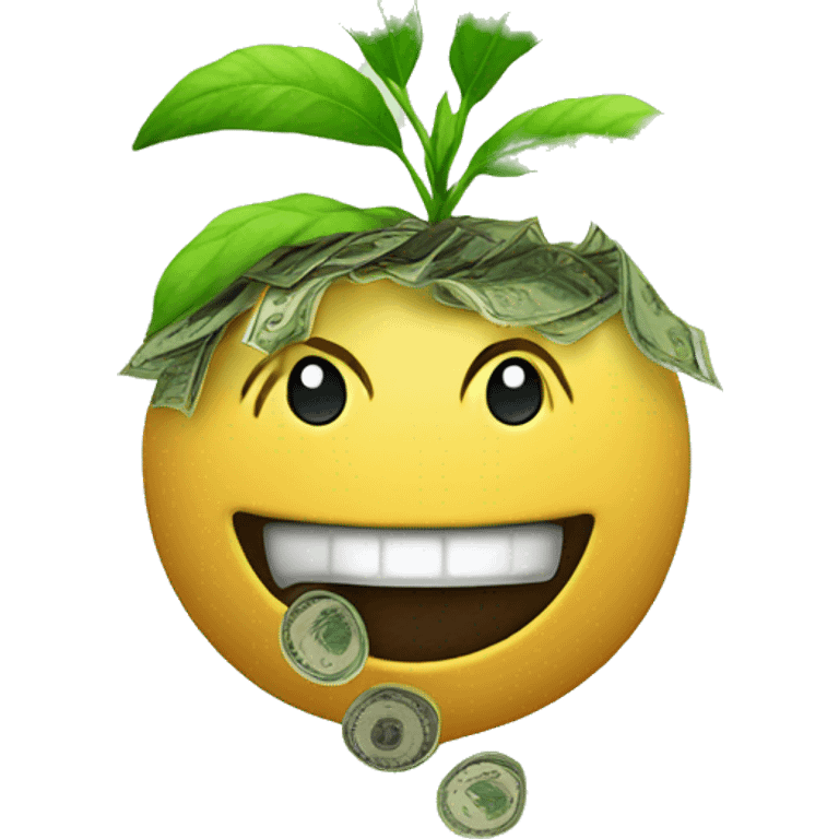 money growing on a plant emoji