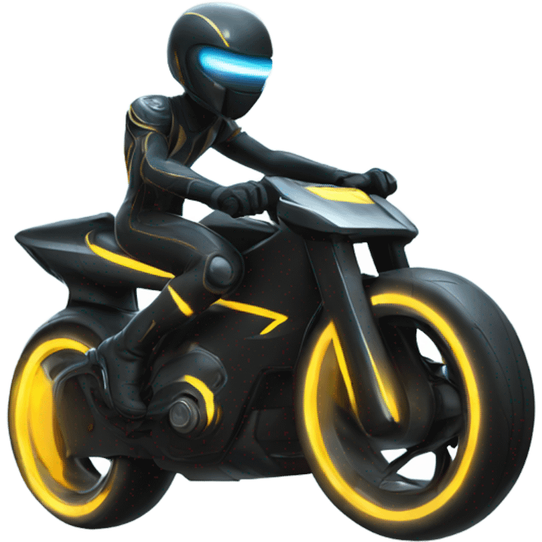 tron light bike wheelie  emoji