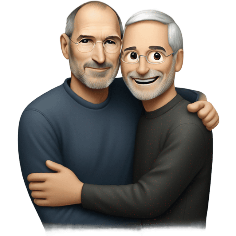 Steve jobs huging me emoji