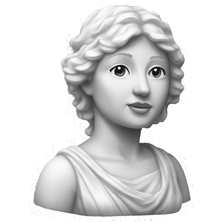 Marble statue of woman emoji