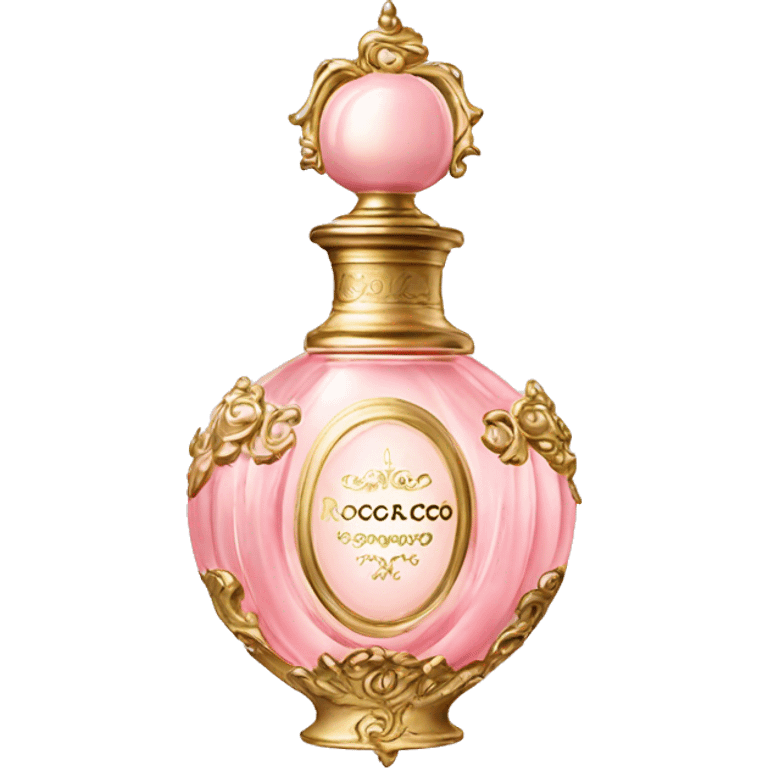 vintage rococo light pink perfume  emoji