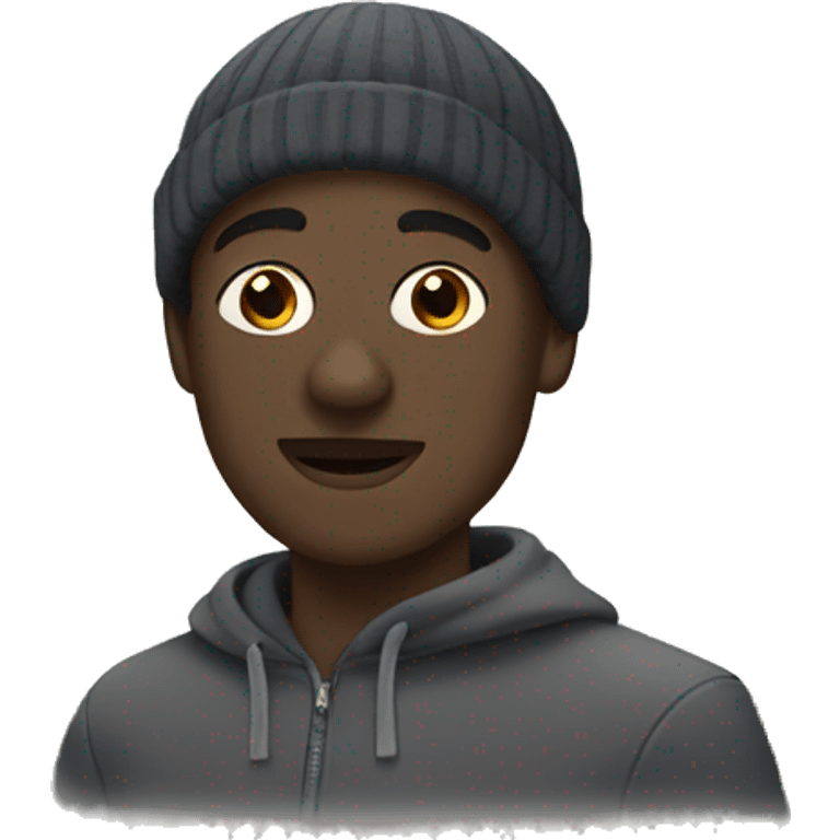 Black man in Paris  emoji