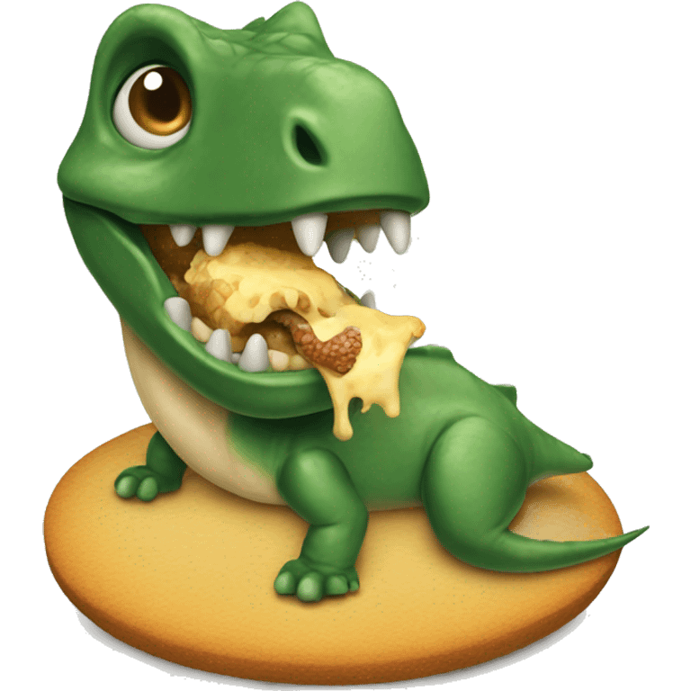 dinasour eating emoji