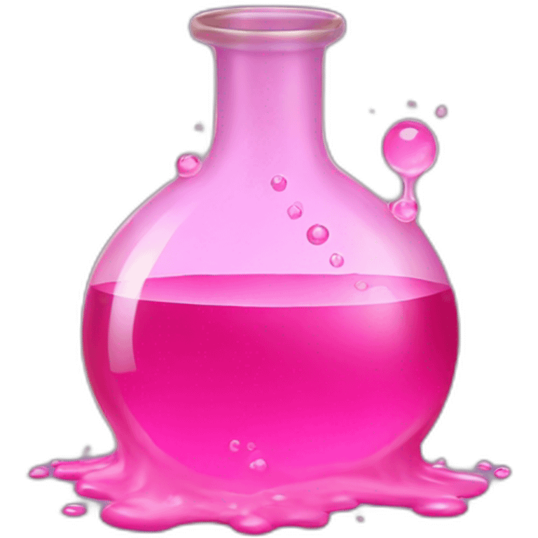 pink potion bubbling emoji