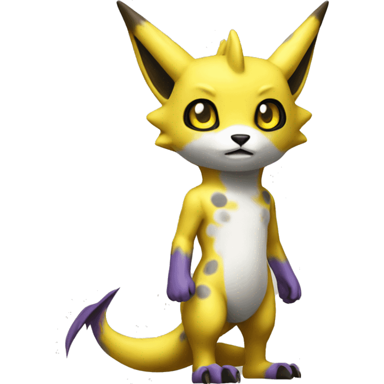 Lombax-Renamon full body with spots emoji