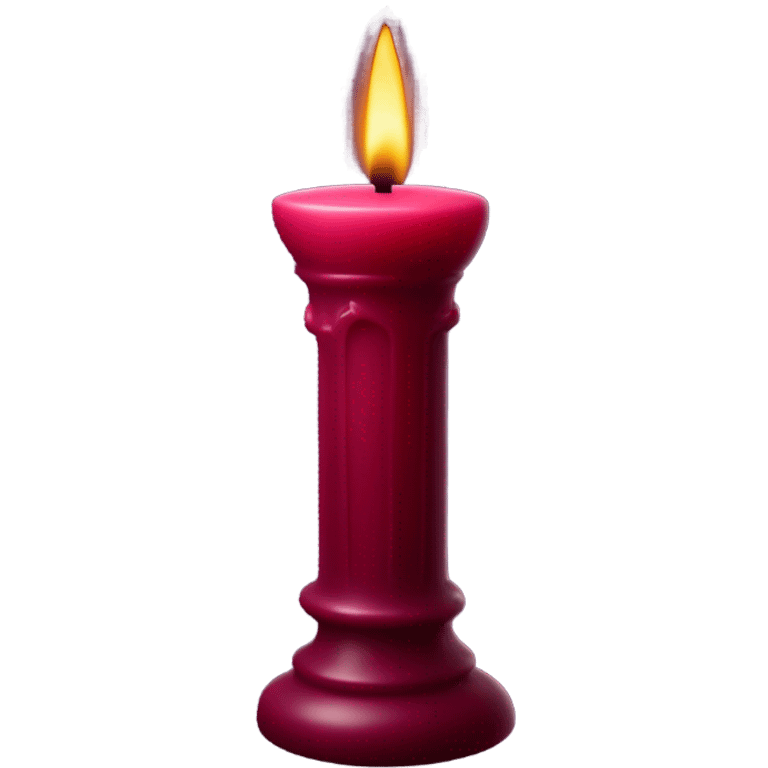 dark Ruby candle with little black star gothic style emoji