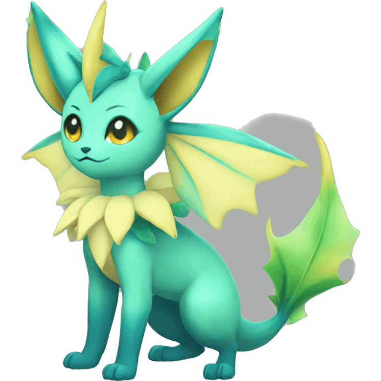 Vaporeon-Leafeon full body emoji