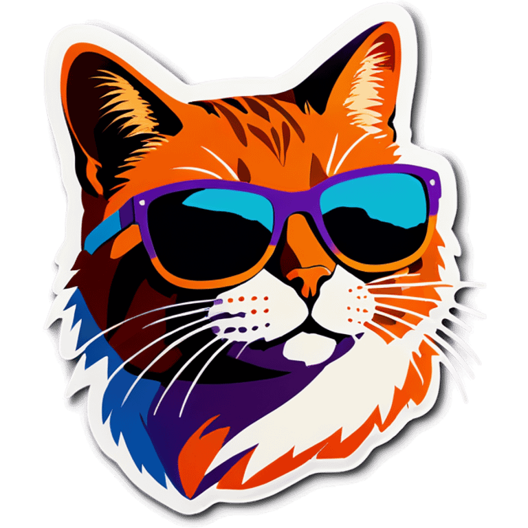 Cat with sunglasses emoji