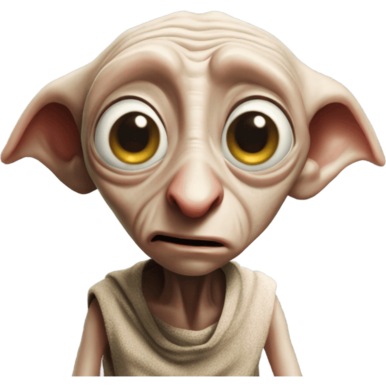 Dobby with sick emoji