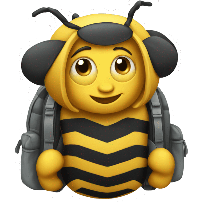 bumblebee with a backpack  emoji