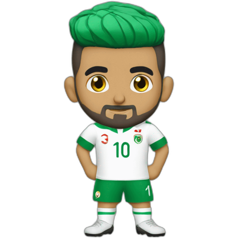 Riyad Mahrez with Algeria shirt emoji