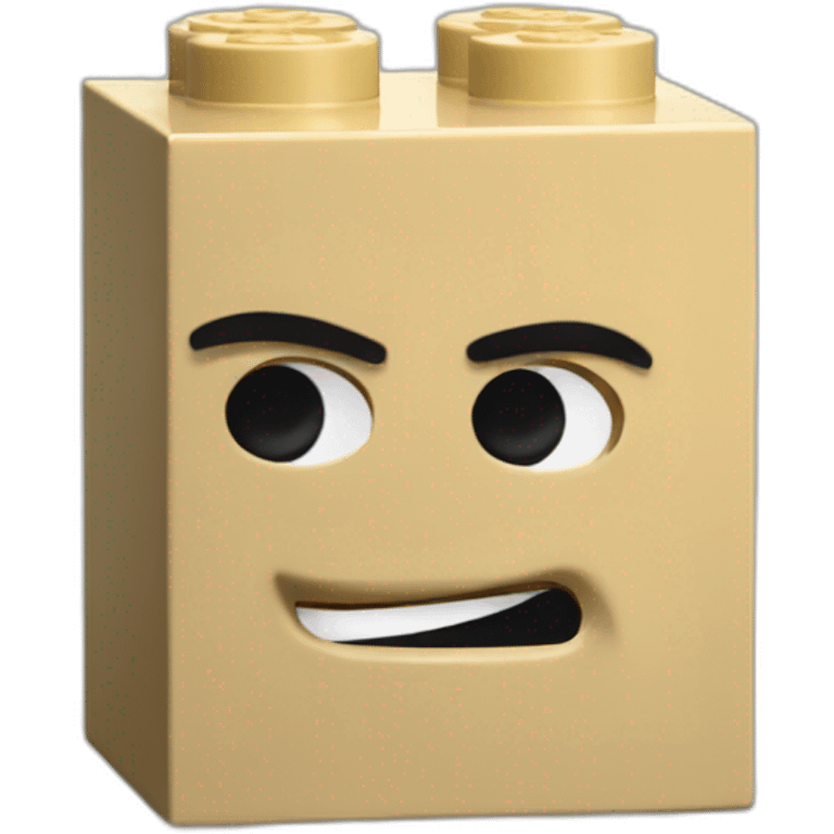 LEGO building block emoji