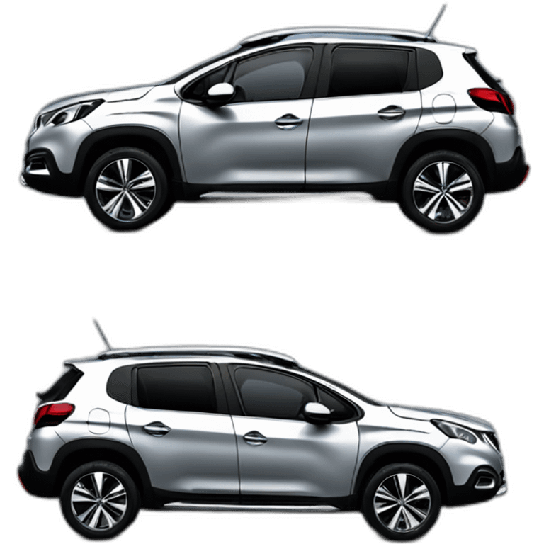 Peugeot 2008 silver emoji