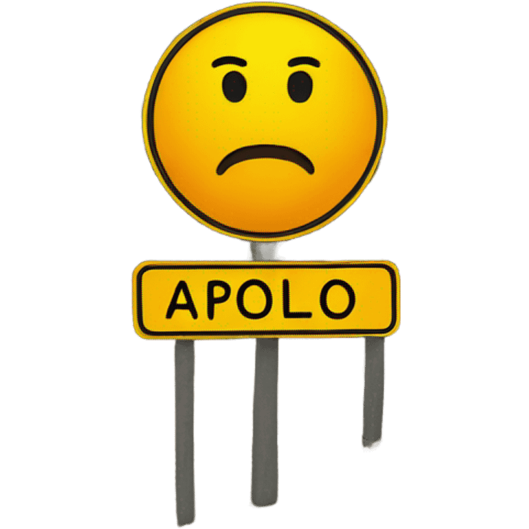 A "Apollo Bay" sign on a road emoji