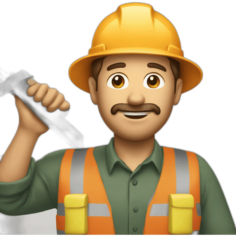 An forestry engineer with a vertex emoji