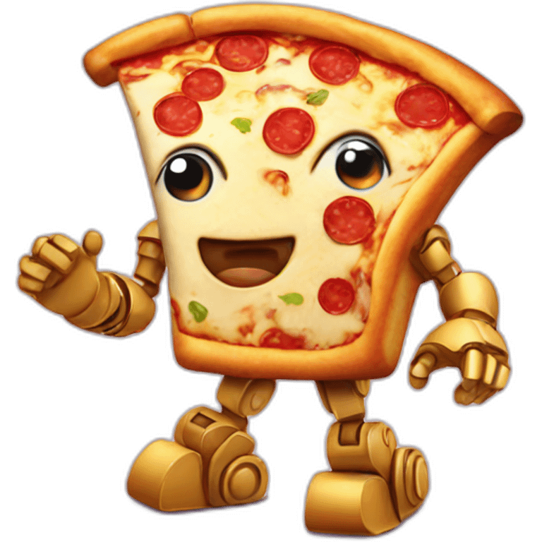 Robot pizza emoji