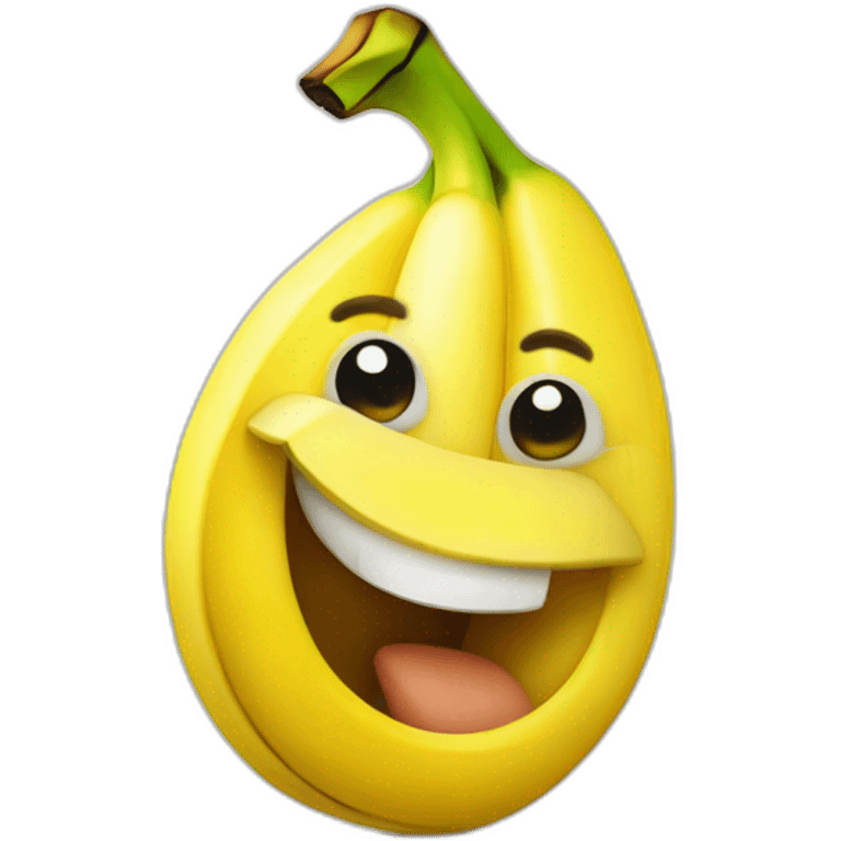 funny smirking face banana emoji