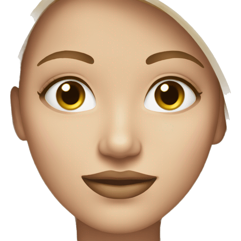 Face maks on white woman  emoji