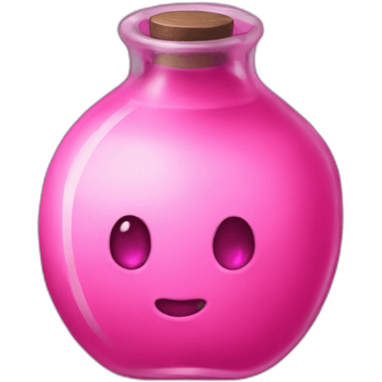 pink potion in a becker emoji