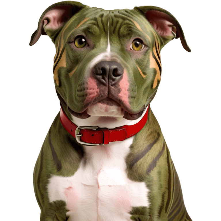 Brindle (no white) pitbull emoji