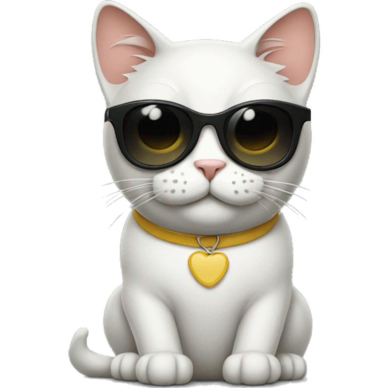 Cat with sunglasses emoji