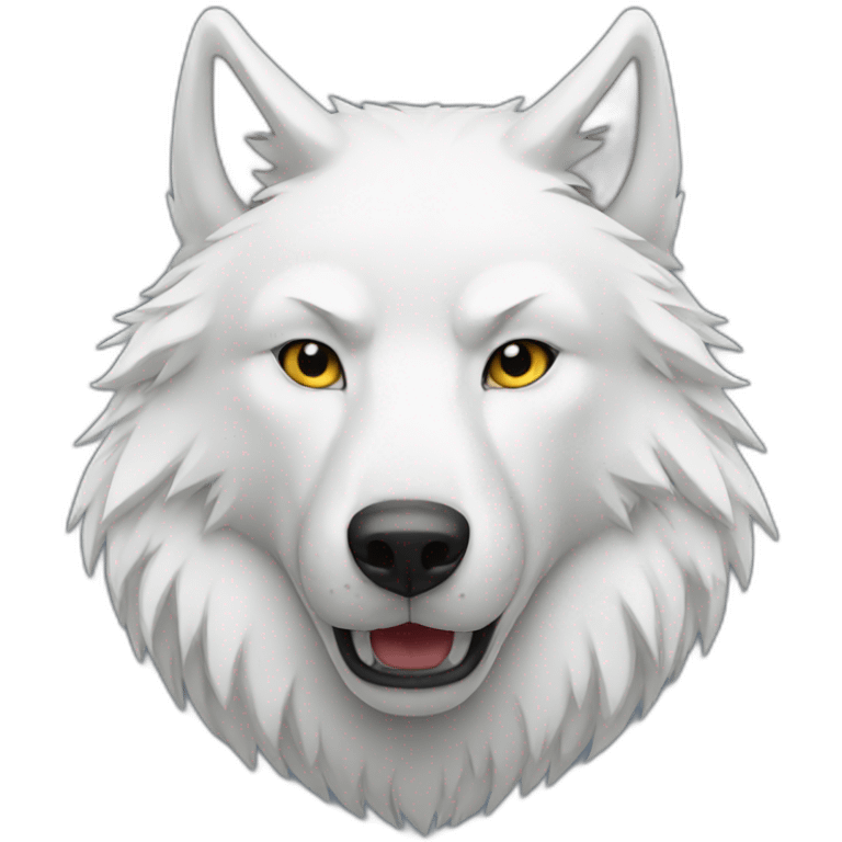 white wolf emoji