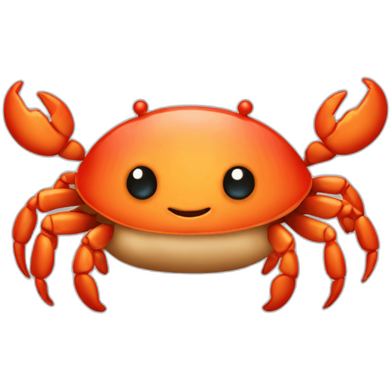 Cute little chubby Crab emoji