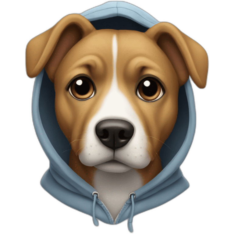 Dog in hoodie  emoji