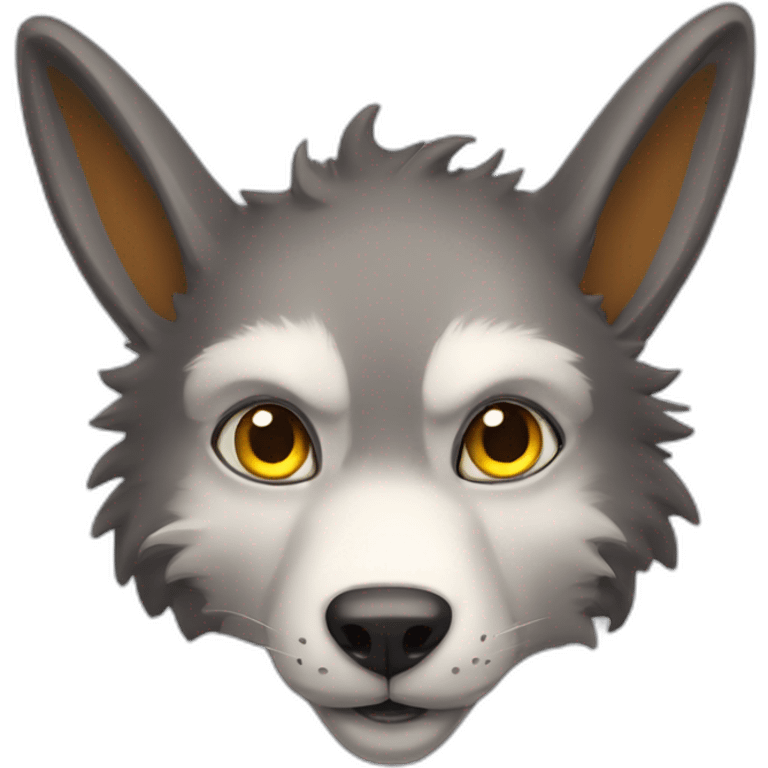 Lapin loup garou emoji