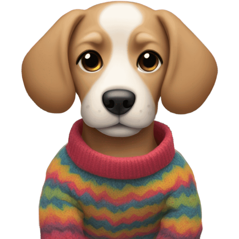 dog in sweater emoji