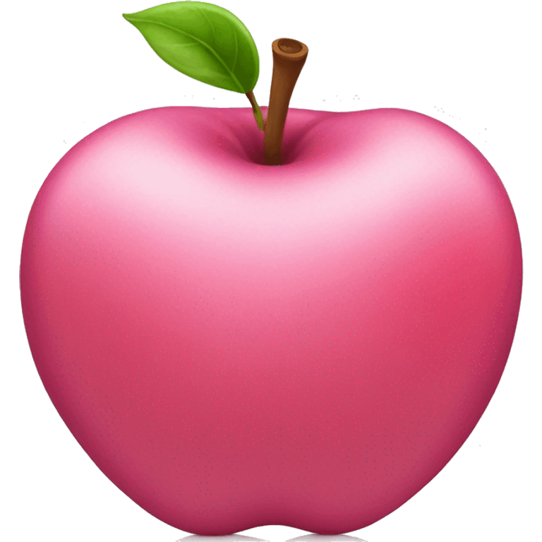 Pink apple emoji