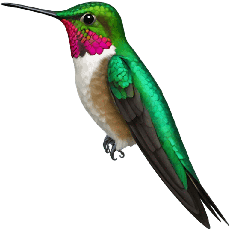 Bracket tail hummingbird emoji