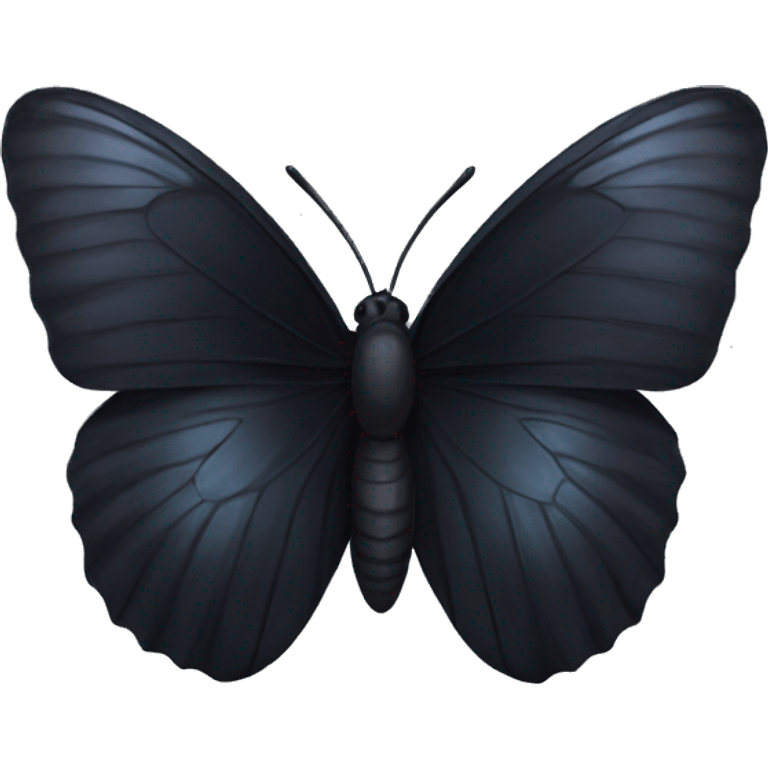 Black butterfly emoji