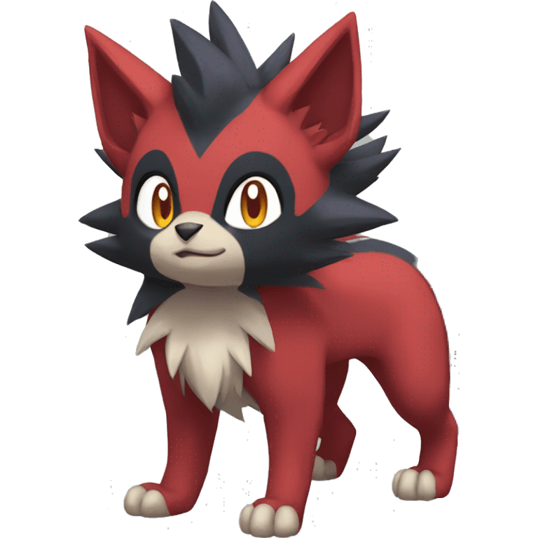 Litten-Zoroark-Mightyena-Zorua full body emoji