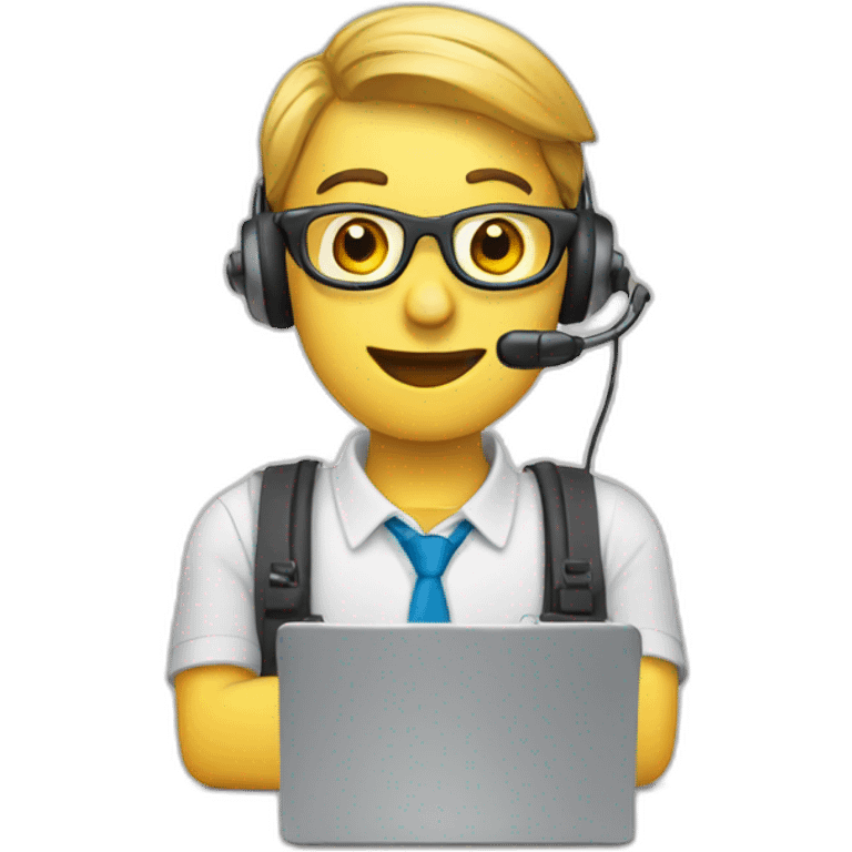 Helpdesk operator emoji