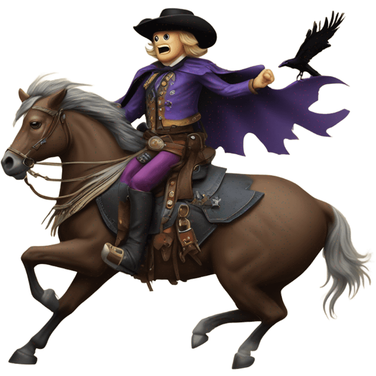 Buffalo bill fighting Baltimore raven emoji