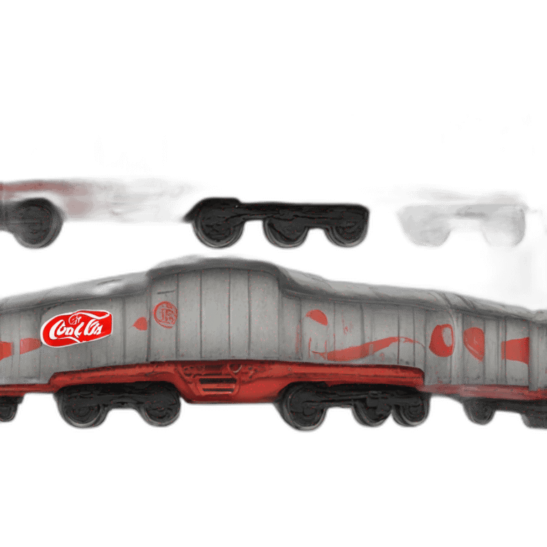 train filled with coke zero cans emoji