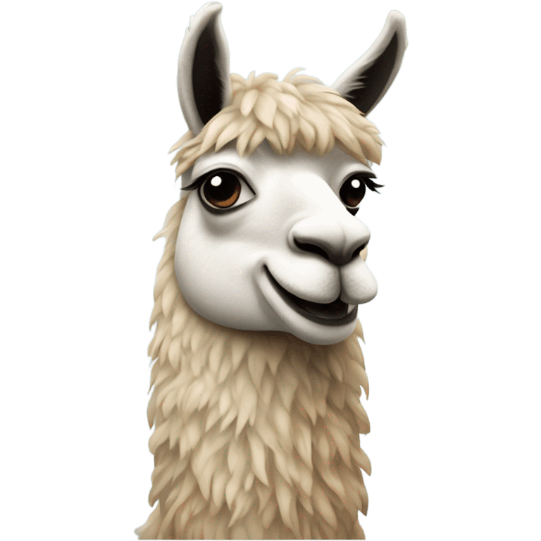 Mustache llama  emoji