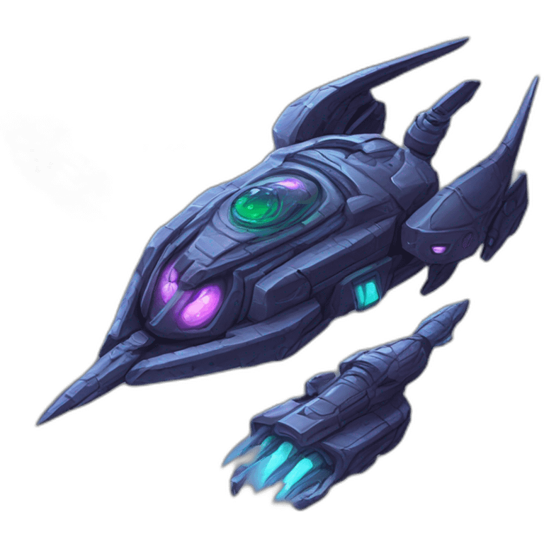 alien corrupted spaceship futuristic roguelike rpg style inspired by hearthstone emoji