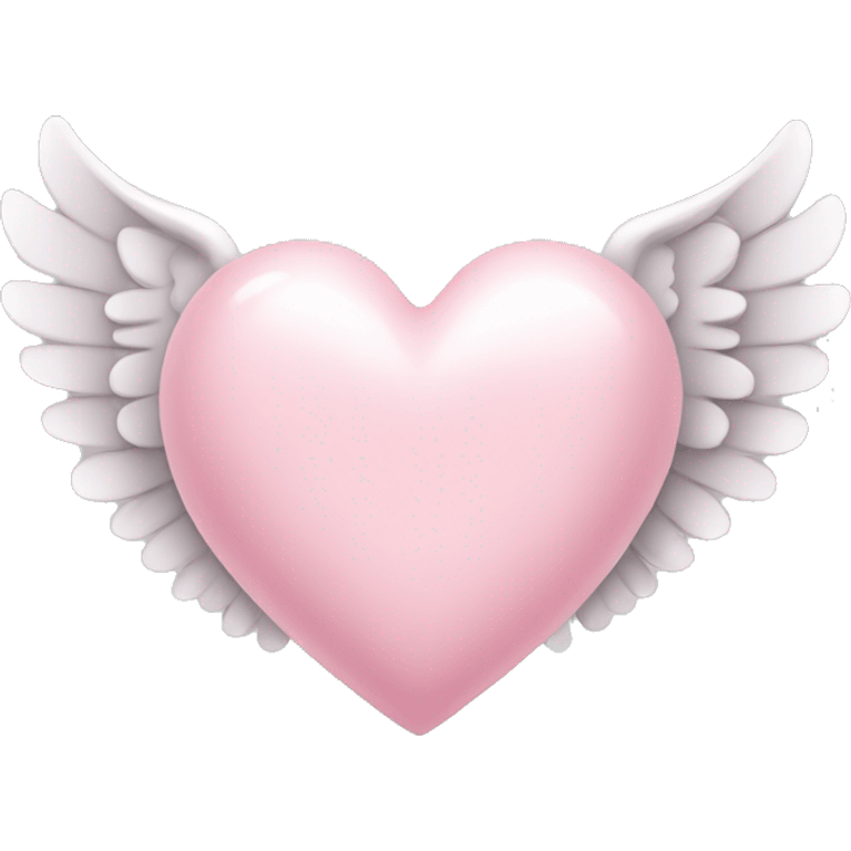 Light pink heart with wings  emoji